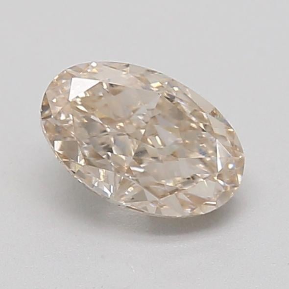 0.41 Ct. Very Light  Brown Oval Lab Grown Diamond