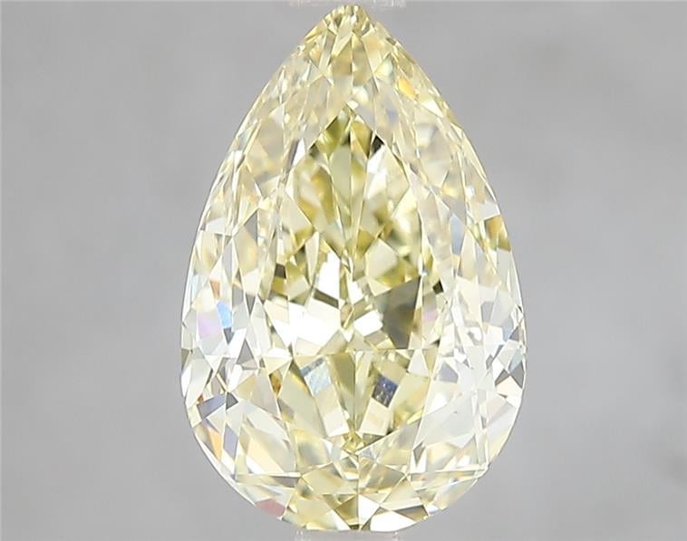 3.02 Ct. Fancy Intense Yellow Pear Lab Grown Diamond