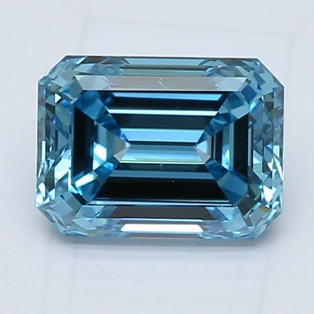 2.05 Ct. Fancy Vivid Blue Emerald Lab Grown Diamond