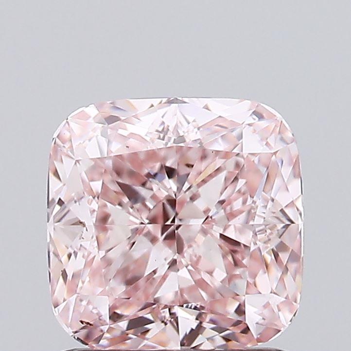 1.07 Ct. Fancy Intense Pink Cushion Lab Grown Diamond