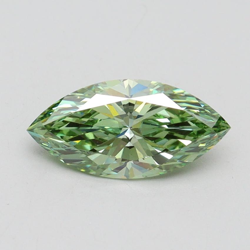 1.07 Ct. Fancy Vivid Green Marquise Lab Grown Diamond