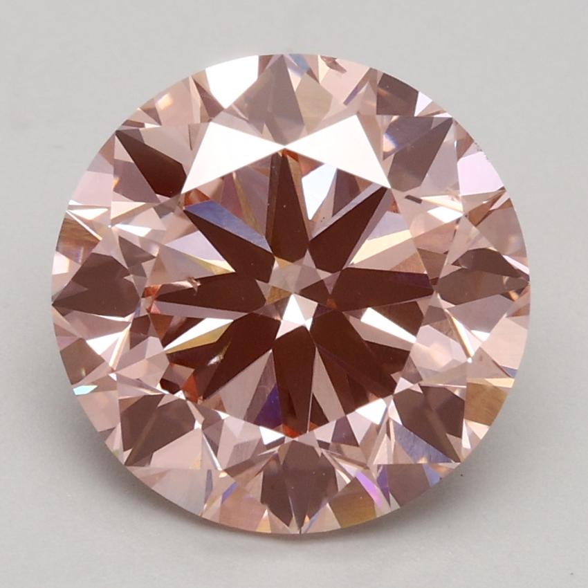 3.00 Ct. Fancy Intense Pink Round Lab Grown Diamond