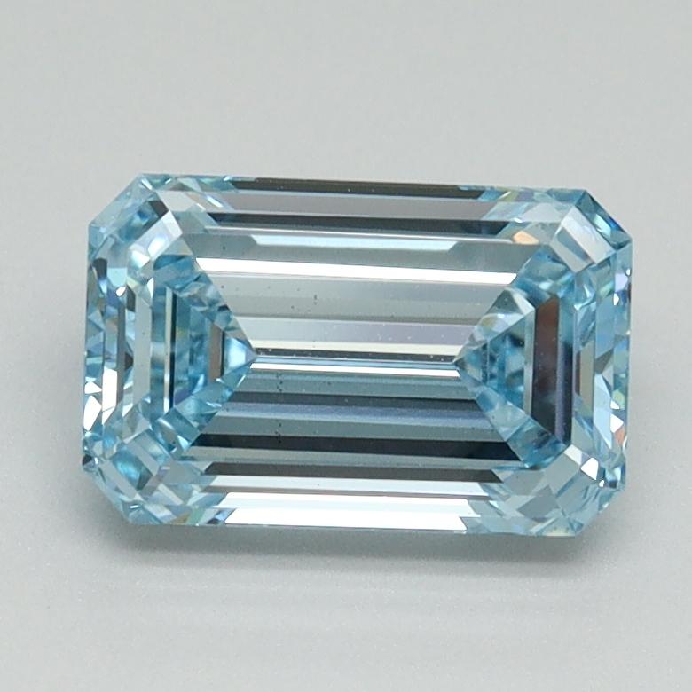 1.51 Ct. Fancy Intense Blue Emerald Lab Grown Diamond