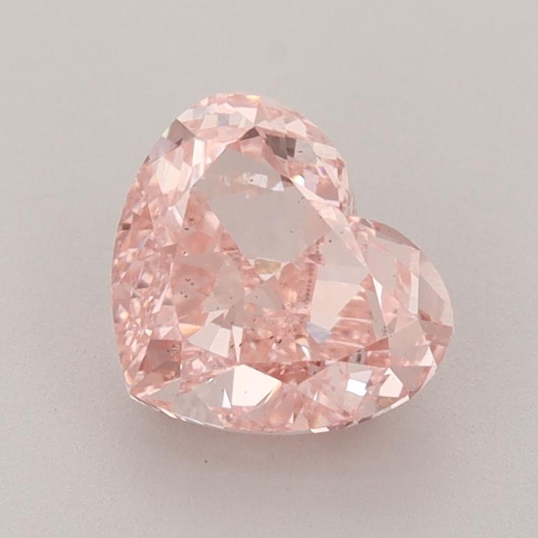 1.58 Ct. Fancy Vivid  Pink Heart Lab Grown Diamond