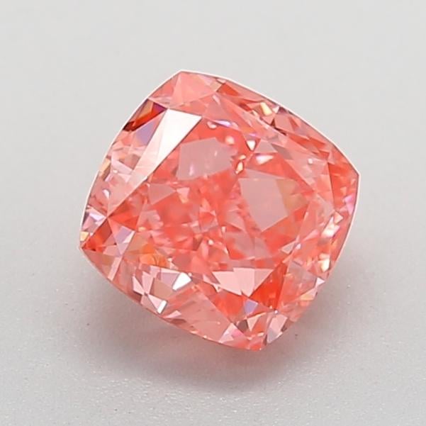 1.22 Ct. Fancy Vivid Pink Cushion Lab Grown Diamond