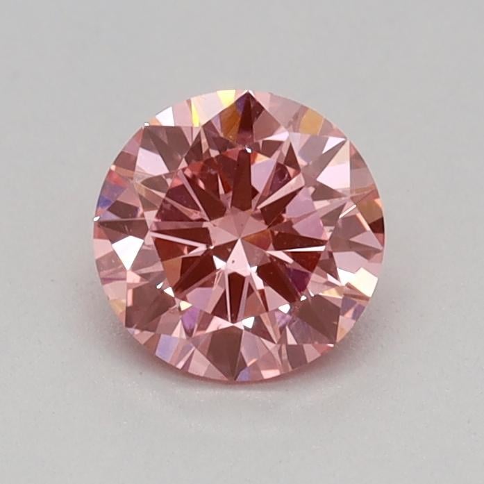 0.32 Ct. Fancy Vivid Pink Round Lab Grown Diamond