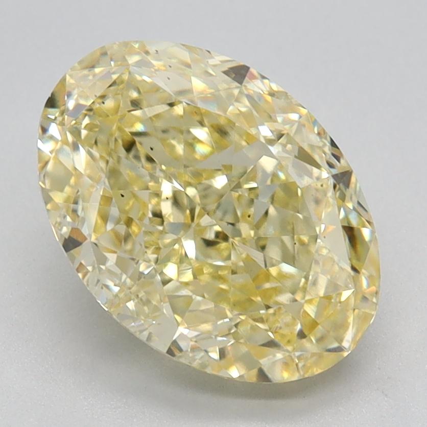 2.36 Ct. Fancy Intense Yellow Oval Lab Grown Diamond