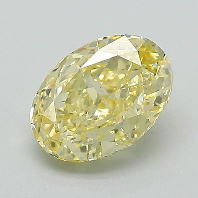 1.09 Ct. Fancy Yellow Oval Lab Grown Diamond
