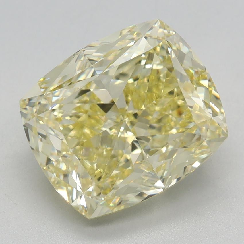 3.34 Ct. Fancy Yellow Cushion Lab Grown Diamond