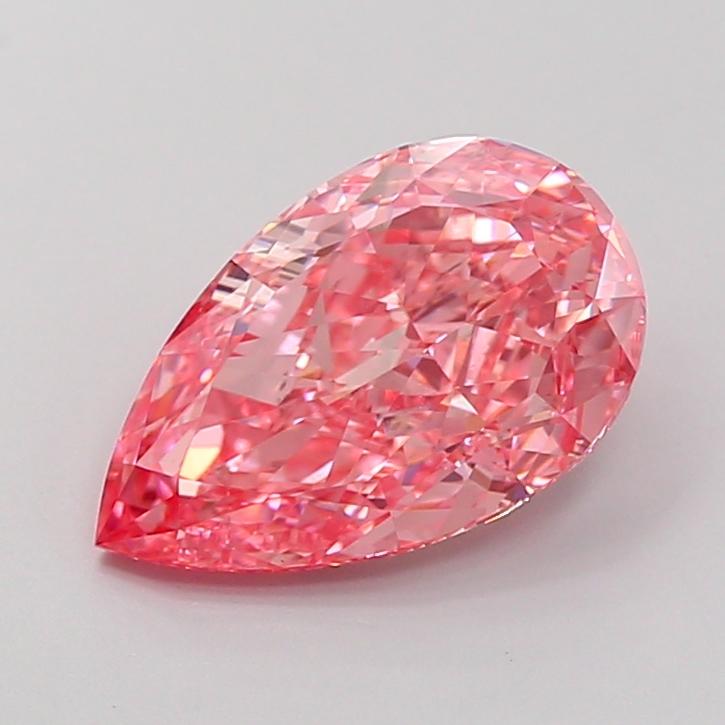 3.03 Ct. Fancy Vivid Pink Pear Lab Grown Diamond