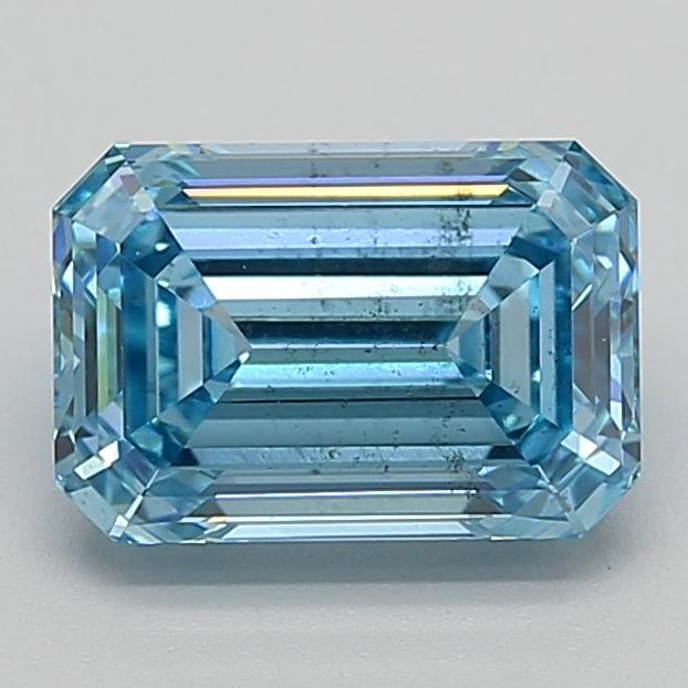 2.99 Ct. Fancy Vivid  Blue Emerald Lab Grown Diamond