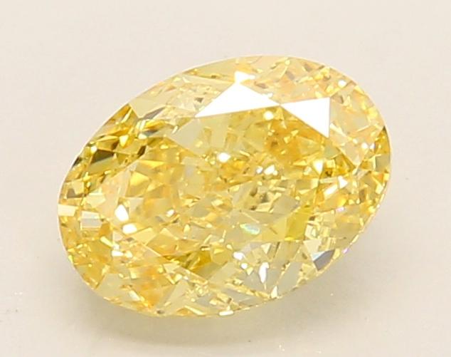 1.21 Ct. Fancy Intense Yellow Oval Lab Grown Diamond