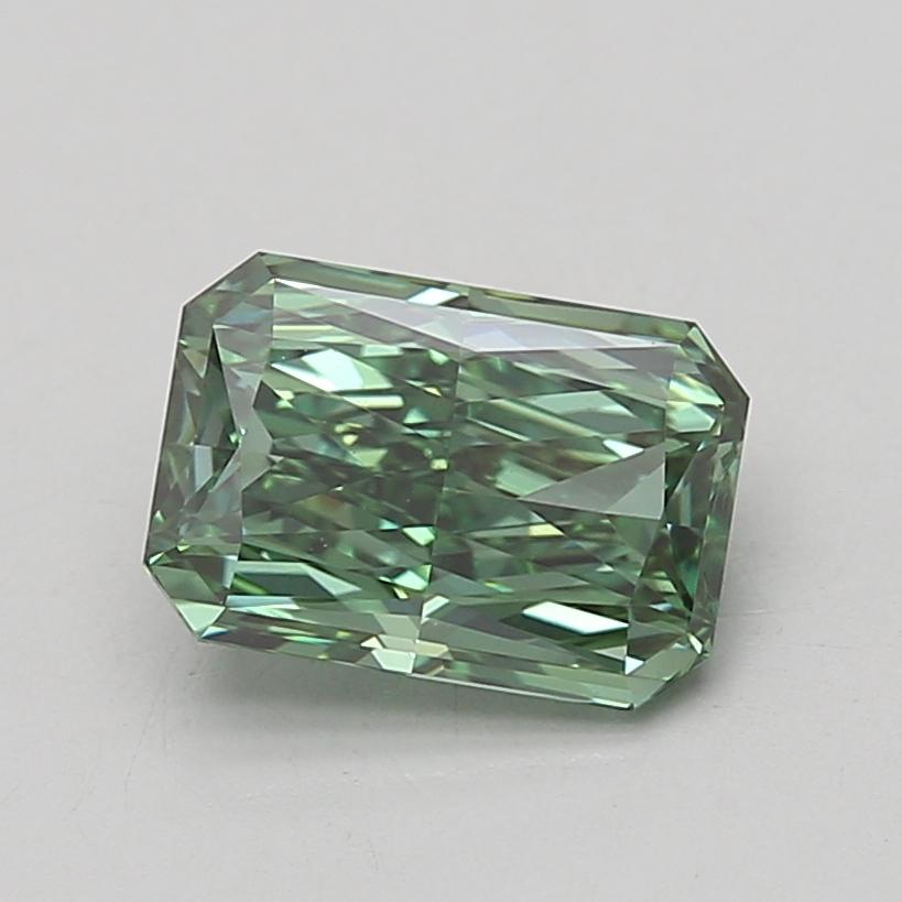 2.10 Ct. Fancy Vivid Green Radiant Lab Grown Diamond