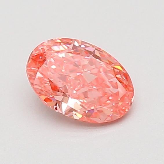 0.70 Ct. Fancy Vivid Pink Oval Lab Grown Diamond