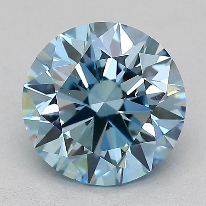 1.01 Ct. Fancy Vivid  Blue Round Lab Grown Diamond