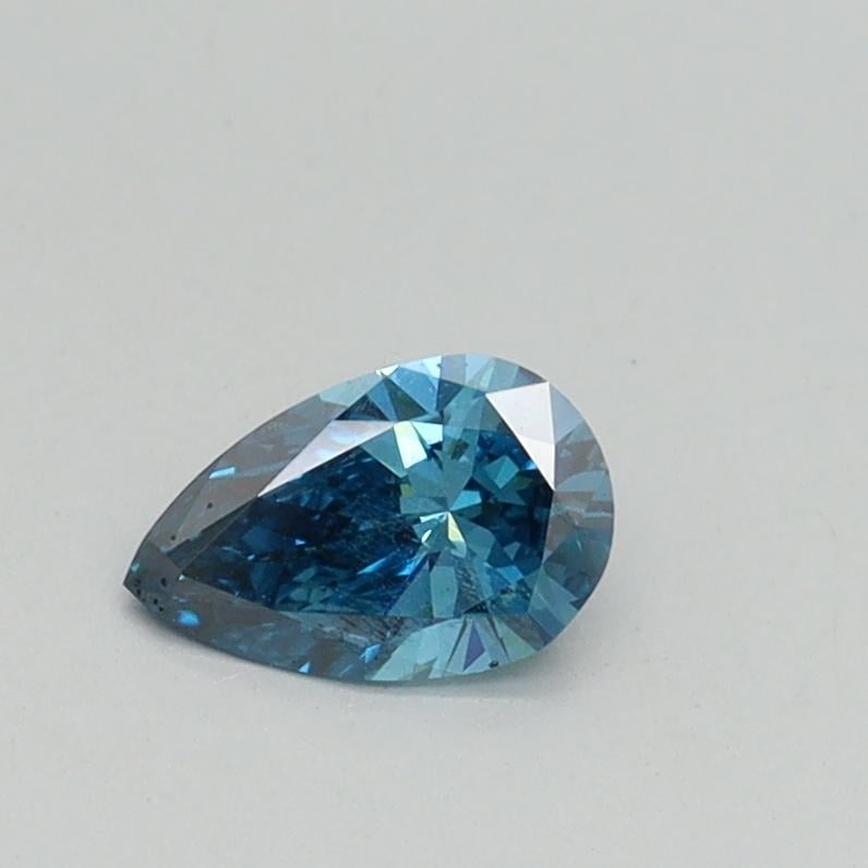 0.32 Ct. Fancy Vivid Blue Pear Lab Grown Diamond