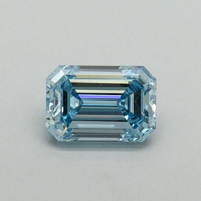 0.42 Ct. Fancy Intense Blue Emerald Lab Grown Diamond