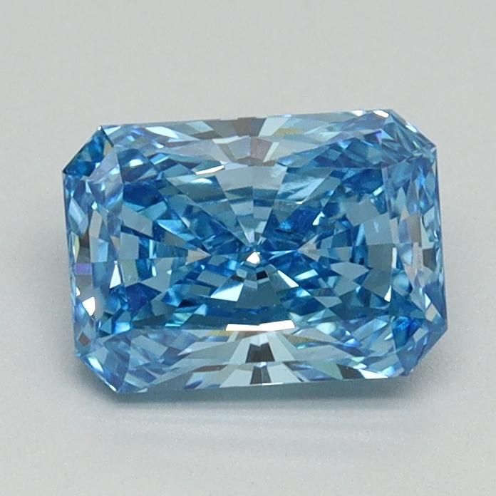 1.06 Ct. Fancy Vivid Blue Radiant Lab Grown Diamond