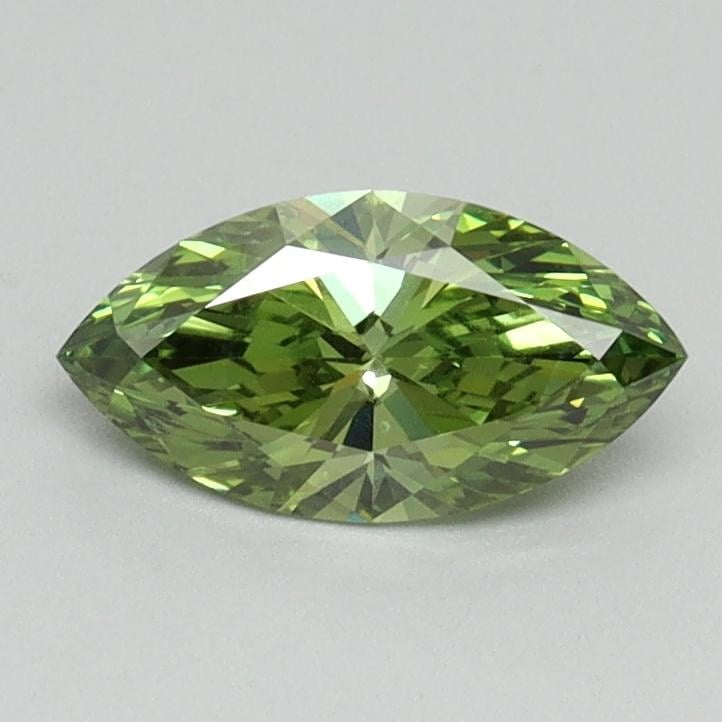 0.60 Ct. Fancy Vivid Green Marquise Lab Grown Diamond