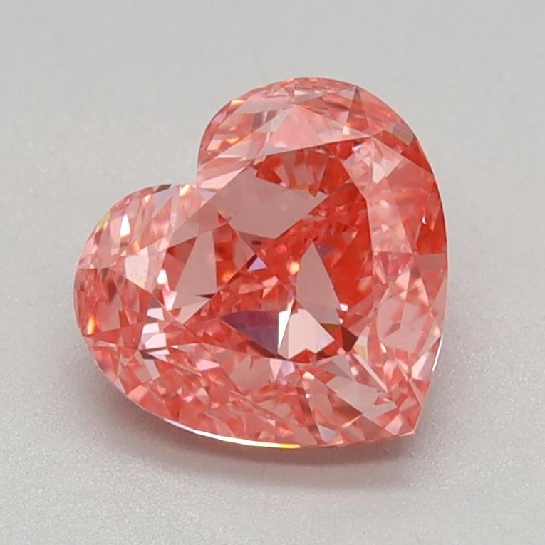 1.07 Ct. Fancy Vivid Pink Heart Lab Grown Diamond