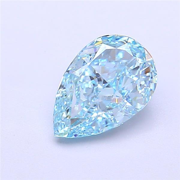 1.32 Ct. Fancy Vivid  Blue Pear Lab Grown Diamond