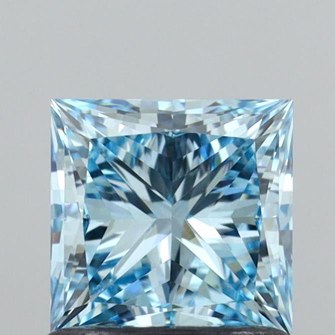 1.04 Ct. Fancy Vivid  Blue Princess Lab Grown Diamond