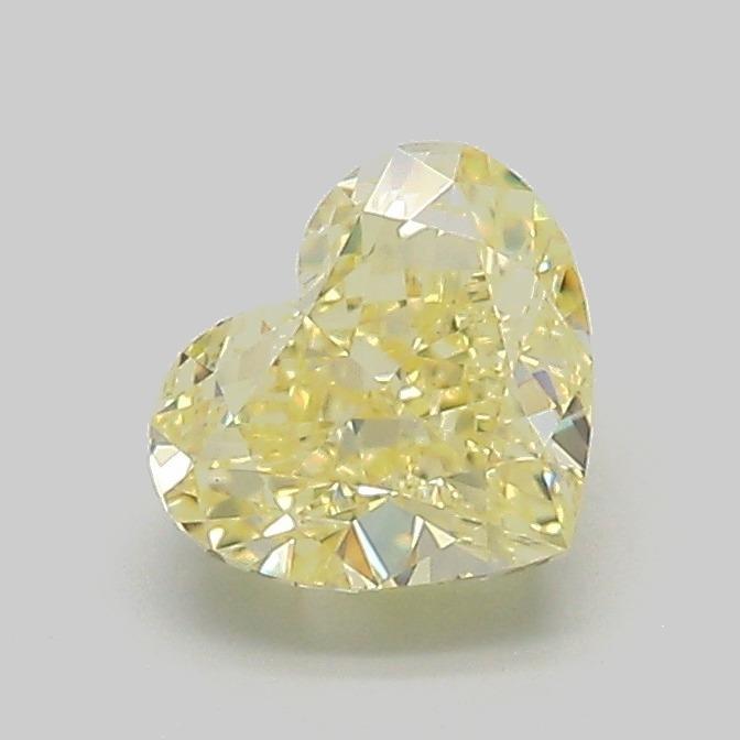 1.07 Ct. Fancy Intense Yellow Heart Lab Grown Diamond