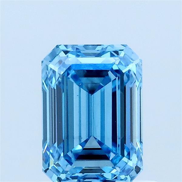 1.02 Ct. Fancy Vivid Blue Emerald Lab Grown Diamond