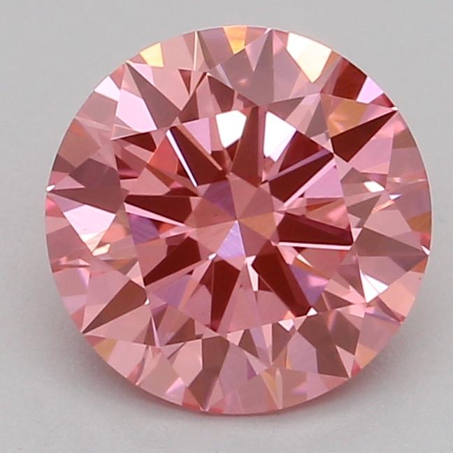 0.94 Ct. Fancy Vivid Pink Round Lab Grown Diamond