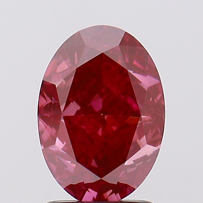 2.20 Ct. Fancy Vivid Pink Oval Lab Grown Diamond