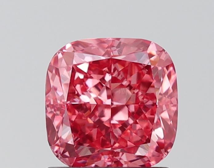 1.50 Ct. Fancy Vivid Pink Cushion Lab Grown Diamond