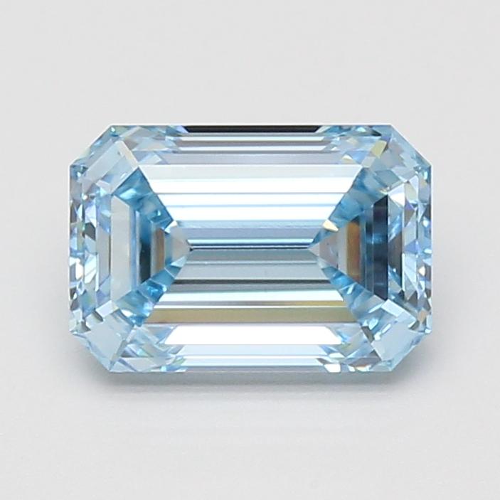 2.05 Ct. Fancy Vivid Blue Emerald Lab Grown Diamond