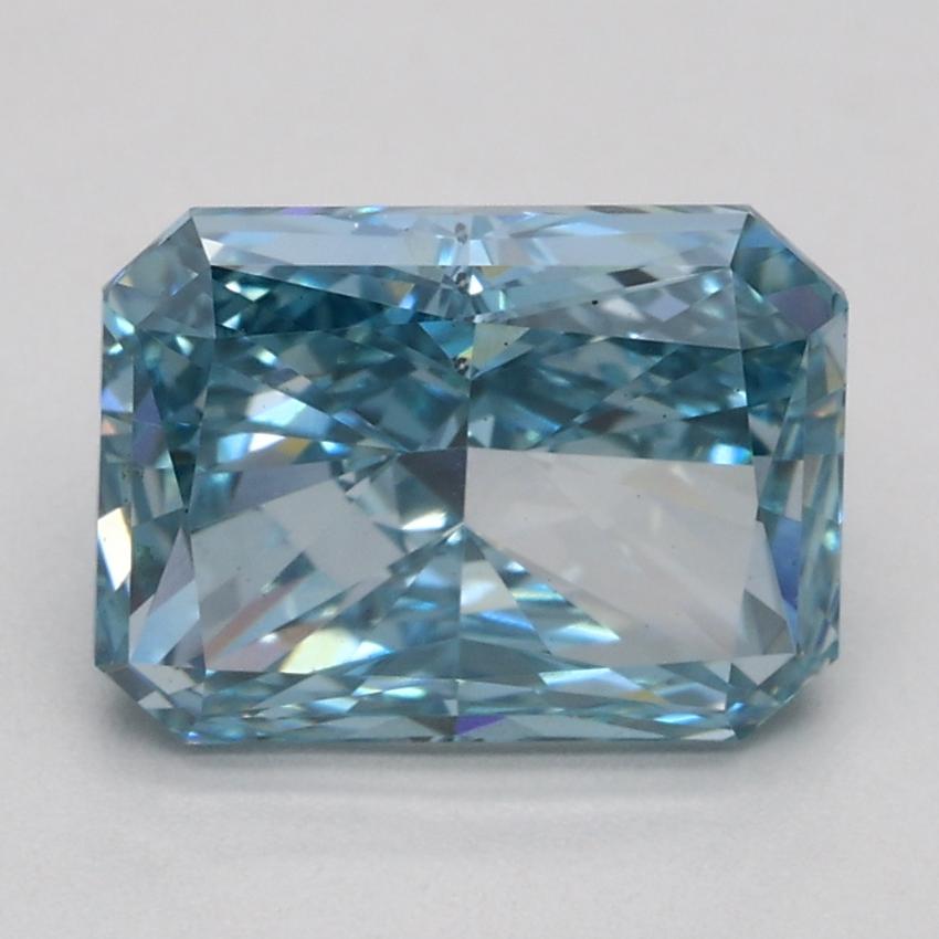 1.90 Ct. Fancy Vivid Blue Radiant Lab Grown Diamond