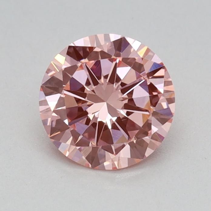 0.50 Ct. Fancy Vivid Pink Round Lab Grown Diamond