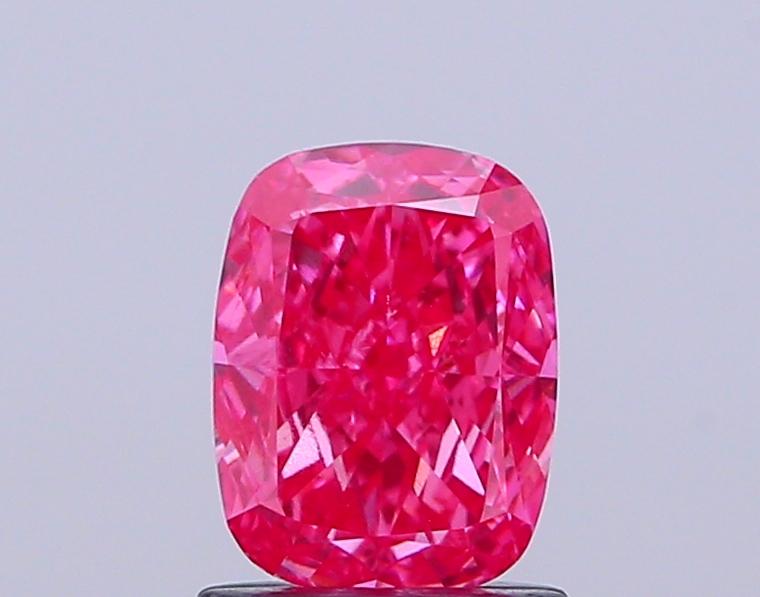 1.12 Ct. Fancy Vivid Pink Cushion Lab Grown Diamond