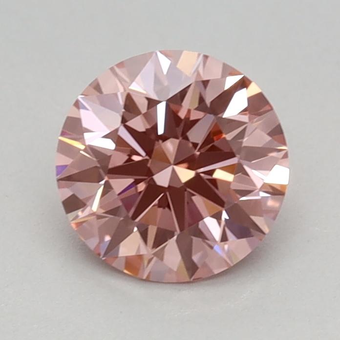 0.66 Ct. Fancy Vivid Pink Round Lab Grown Diamond