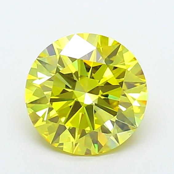 2.11 Ct. Fancy Vivid  Yellow Round Lab Grown Diamond