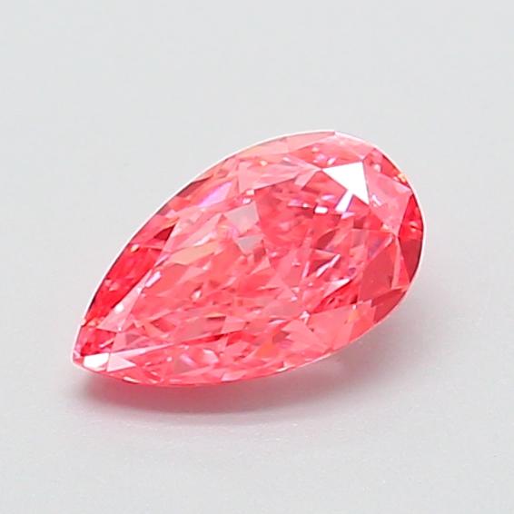 0.77 Ct. Fancy Vivid  Pink Pear Lab Grown Diamond