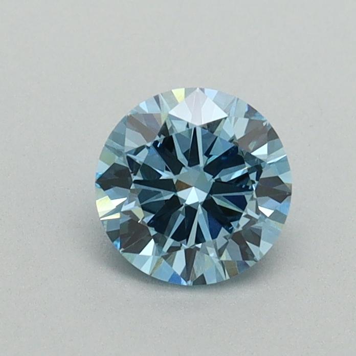 0.50 Ct. Fancy Vivid Blue Round Lab Grown Diamond