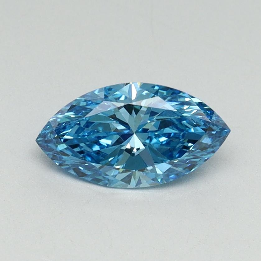 0.63 Ct. Fancy Vivid Blue Marquise Lab Grown Diamond