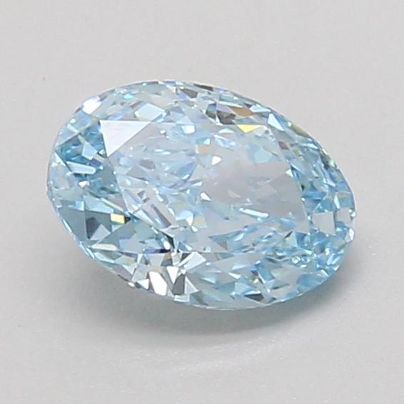 1.10 Ct. Fancy Vivid Blue Oval Lab Grown Diamond