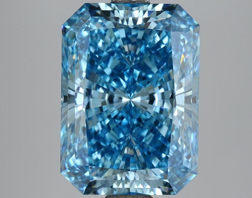 4.60 Ct. Fancy Vivid Blue Radiant Lab Grown Diamond