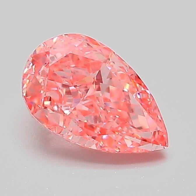 1.09 Ct. Fancy Vivid Pink Pear Lab Grown Diamond