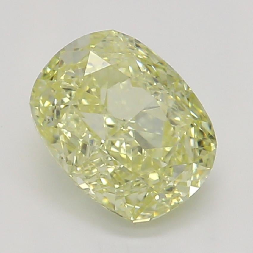0.66 Ct. Fancy Yellow Cushion Diamond
