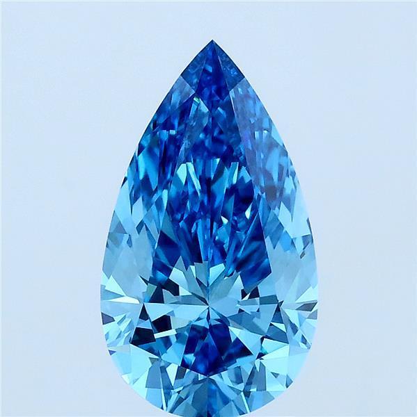 2.02 Ct. Fancy Blue Pear Lab Grown Diamond