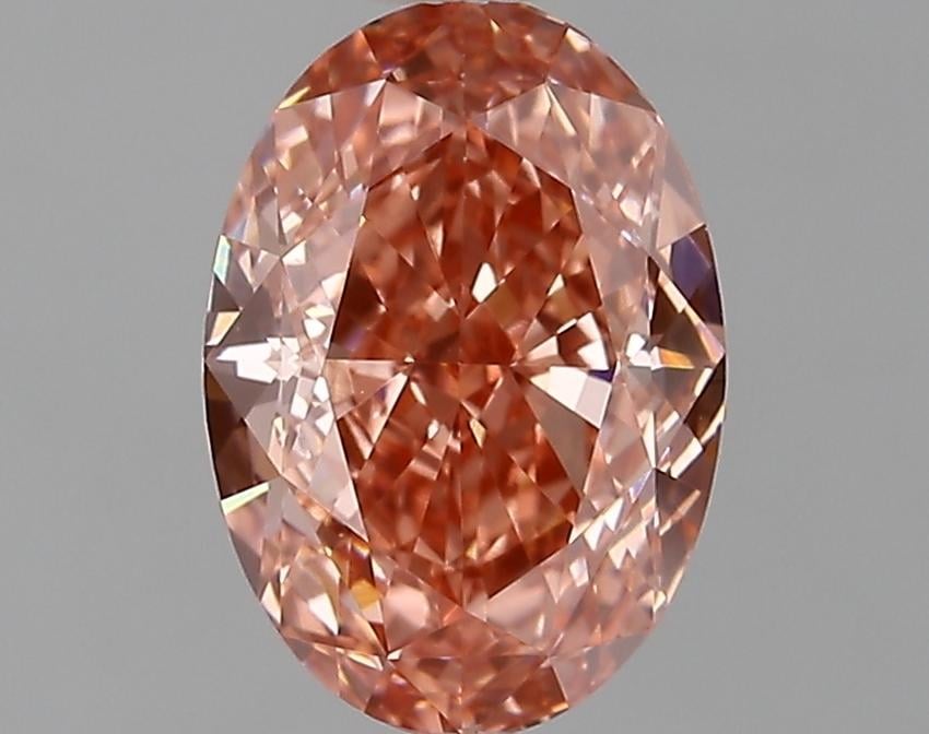 2.46 Ct. Fancy Pink Oval Lab Grown Diamond