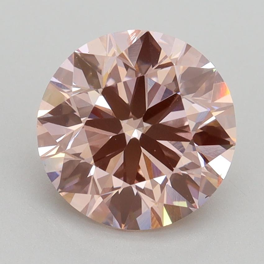 2.50 Ct. Fancy Intense Pink Round Lab Grown Diamond
