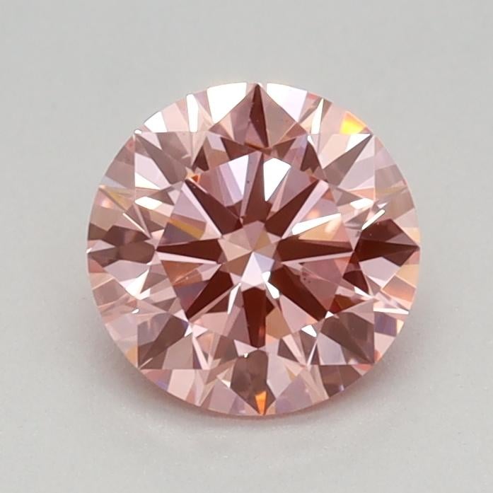 0.67 Ct. Fancy Vivid Pink Round Lab Grown Diamond