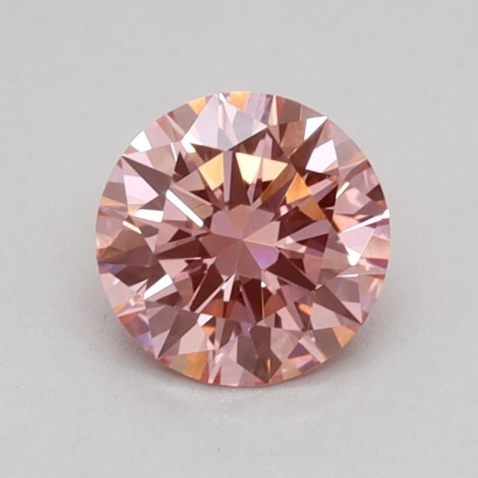 0.46 Ct. Fancy Vivid Pink Round Lab Grown Diamond