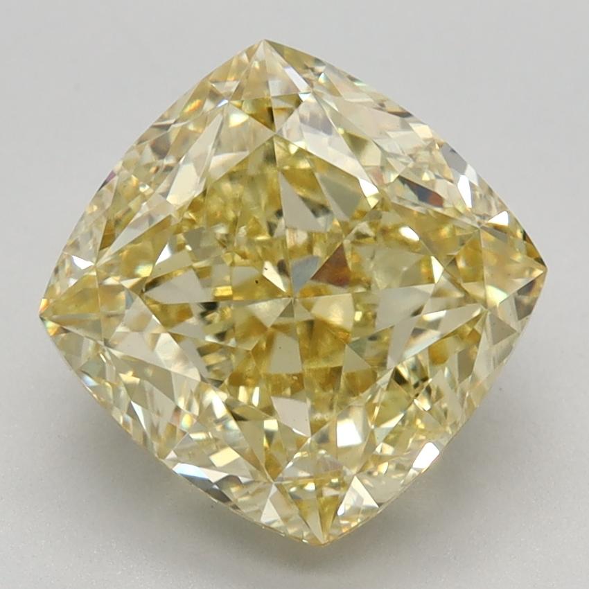 3.26 Ct. Fancy Intense Yellow Cushion Lab Grown Diamond